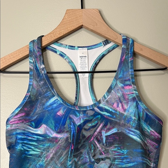 Ivivva Women's Blue and Purple Tank Top Girls 14 - Picture 3 of 7
